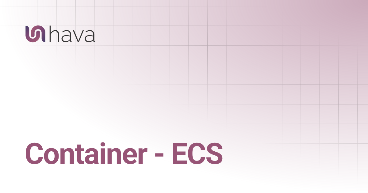 Container - ECS | Documentation